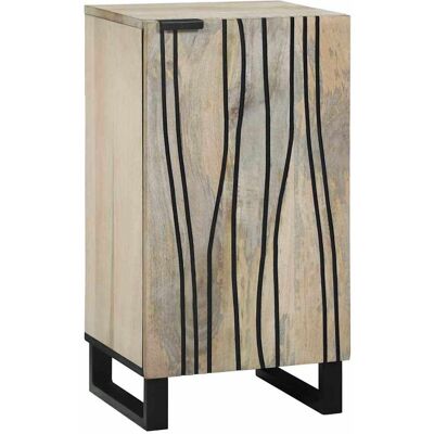 vidaXL Sideboard Weiß 40 x 33 x 75 cm massives Mangoholz vidaXL Sideboard Weiß 40 x 33 x 75 cm massives Mangoholz