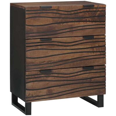 vidaXL Sideboard Braun 60 x 33.5 x 75 cm Massivholz Mango vidaXL Sideboard Braun 60 x 33.5 x 75 cm Massivholz Mango