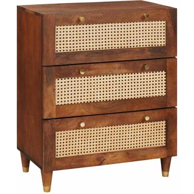 vidaXL Sideboard Braun 60 x 33 x 75 cm Massivholz Mango vidaXL Sideboard Braun 60 x 33 x 75 cm Massivholz Mango