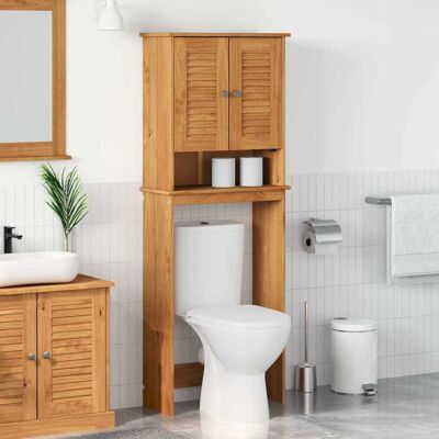 vidaXL Toilettenschrank VIGO Braun und Honigbraun 60 x 27 x 161 cm vidaXL Toilettenschrank VIGO Braun und Honigbraun 60 x 27 x 161 cm