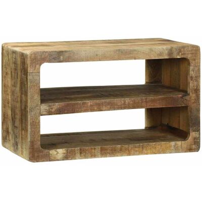 vidaXL TV-Schränk mit Regal Braun 60 x 32 x 36 cm Massivholz Mango vidaXL TV-Schränk mit Regal Braun 60 x 32 x 36 cm Massivholz Mango