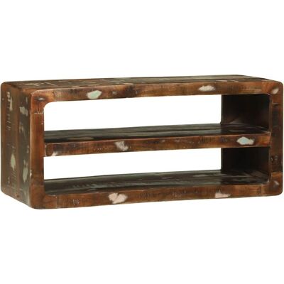 vidaXL TV-Schränk Mehrfarbig 80 x 32 x 36 cm Massivholz Altholz vidaXL TV-Schränk Mehrfarbig 80 x 32 x 36 cm Massivholz Altholz