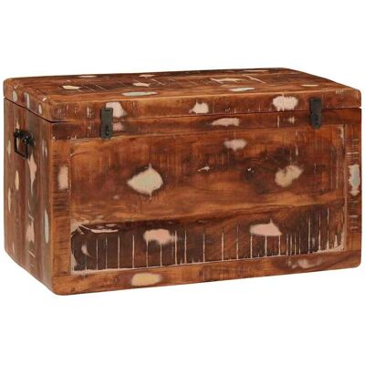 vidaXL Aufbewahrungsbox mit Speicher mit Tür Braun Massivholz Mango vidaXL Aufbewahrungsbox mit Speicher mit Tür Braun Massivholz Mango