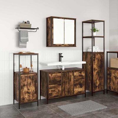 vidaXL Badezimmermöbel-Set - Modern, Geräumig, Pflegeleicht vidaXL Badezimmermöbel-Set - Modern, Geräumig, Pflegeleicht