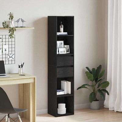Vidaxl Schwarzes Modularregal - 36x30x171 cm - Regaleinheit Vidaxl Schwarzes Modularregal - 36x30x171 cm - Regaleinheit