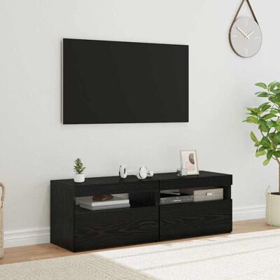 vidaXL TV-Schränk mit LED 2 pcs Schwarz Eichen-Optik 60 x 35 x 40 cm vidaXL TV-Schränk mit LED 2 pcs Schwarz Eichen-Optik 60 x 35 x 40 cm