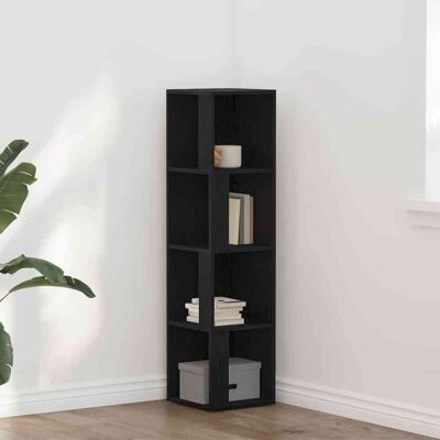vidaXL Eckschrank Schwarze Eiche - Modernes Eckregal vidaXL Eckschrank Schwarze Eiche - Modernes Eckregal