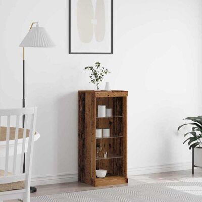 vidaXL LED-Sideboard Altholz 41 x 37 x 100 cm Holzwerkstoff vidaXL LED-Sideboard Altholz 41 x 37 x 100 cm Holzwerkstoff