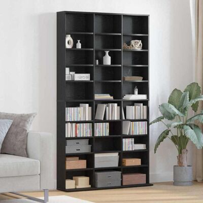 vidaXL CD Regal Schwarz Eichen-Optik 101 x 23 x 177,5 cm Holzwerkstoff vidaXL CD Regal Schwarz Eichen-Optik 101 x 23 x 177,5 cm Holzwerkstoff