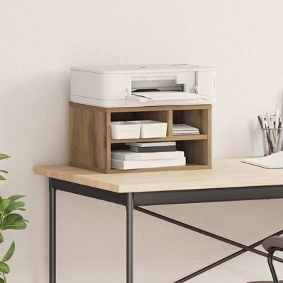 VIDAXL Supporto per Stampante Rovere Artigianale 40x32x22,5 cm Legno Ingegnerizzato - Druckerständer VIDAXL Supporto per Stampante Rovere Artigianale 40x32x22,5 cm Legno Ingegnerizzato - Druckerständer