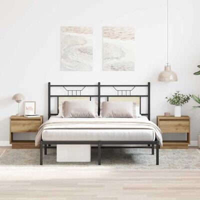 Vidaxl Holz Nachttisch 2 Stück Braun - Nachttisch Vidaxl Holz Nachttisch 2 Stück Braun - Nachttisch