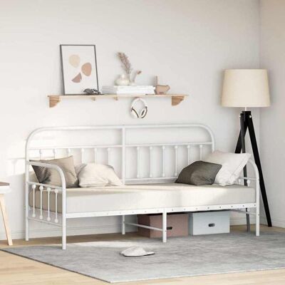 VIDAXL Bettgestell Weiß 80x200cm Modern Unterstützung VIDAXL Bettgestell Weiß 80x200cm Modern Unterstützung