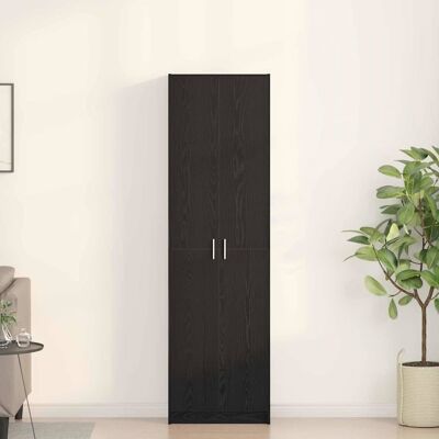 vidaXL Kleiderschrank mit Regal Schwarz Eichen-Optik 55 x 25 x 189 cm vidaXL Kleiderschrank mit Regal Schwarz Eichen-Optik 55 x 25 x 189 cm