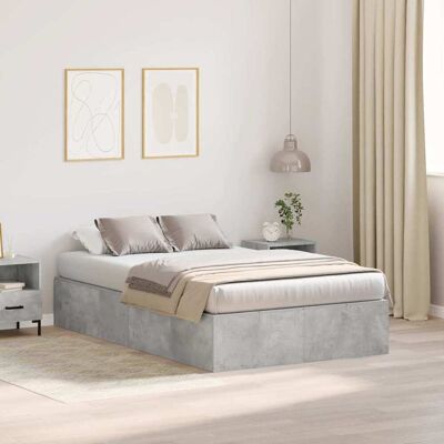 Vidaxl Stauraumbettgestell - Moderner Minimalistischer Beton-Look Vidaxl Stauraumbettgestell - Moderner Minimalistischer Beton-Look