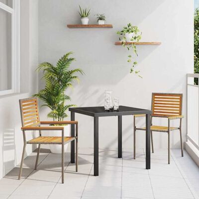 Vidaxl Stapelbare Gartenstühle mit Kissen - Gartenmöbel Vidaxl Stapelbare Gartenstühle mit Kissen - Gartenmöbel