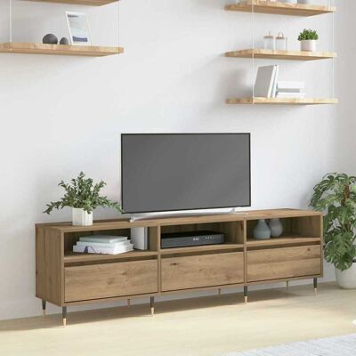 VidaXL TV-Schrank - 150x30x44.5 cm - Braun - Moderner Minimalistischer Stauraum VidaXL TV-Schrank - 150x30x44.5 cm - Braun - Moderner Minimalistischer Stauraum