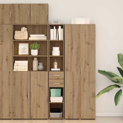 vidaXL Buffet Schrank - Massives Eichenholz - Modernes Design vidaXL Buffet Schrank - Massives Eichenholz - Modernes Design