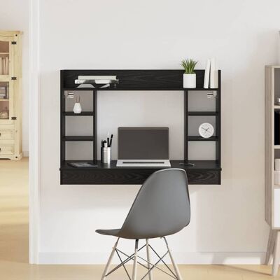 vidaXL Wandtisch Schwarz Eichen-Optik Holzwerkstoff 105 x 48 x 75 cm vidaXL Wandtisch Schwarz Eichen-Optik Holzwerkstoff 105 x 48 x 75 cm