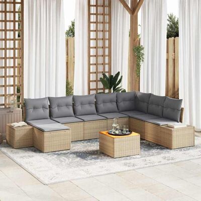 vidaXL 9 Stk. Beige vidaXL 9 Stk. Beige