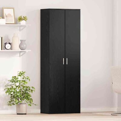 vidaXL Highboard Schwarz Eichen-Optik 60 x 35 x 180 cm Holzwerkstoff vidaXL Highboard Schwarz Eichen-Optik 60 x 35 x 180 cm Holzwerkstoff