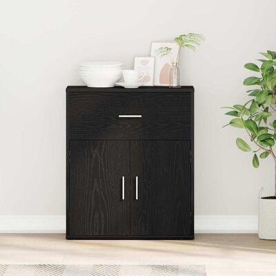 vidaXL Sideboard Schwarz Eichen-Optik 60 x 31 x 70 cm Holzwerkstoff vidaXL Sideboard Schwarz Eichen-Optik 60 x 31 x 70 cm Holzwerkstoff
