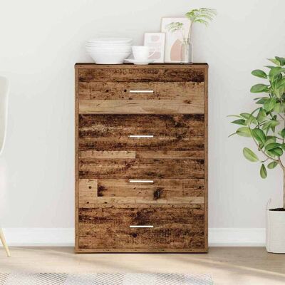 vidaXL Sideboard mit Schubladen Altholz 60 x 31 x 84 cm Holzwerkstoff vidaXL Sideboard mit Schubladen Altholz 60 x 31 x 84 cm Holzwerkstoff