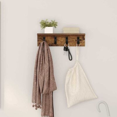 vidaXL Wandmontierter nachttisch Geräucherte Eiche 40 x 10,5 x 10,5 cm vidaXL Wandmontierter nachttisch Geräucherte Eiche 40 x 10,5 x 10,5 cm