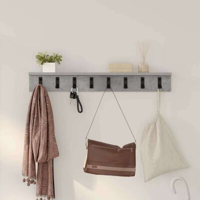 vidaXL Wandmontierter nachttisch Beton Grau 80 x 10,5 x 10,5 cm vidaXL Wandmontierter nachttisch Beton Grau 80 x 10,5 x 10,5 cm