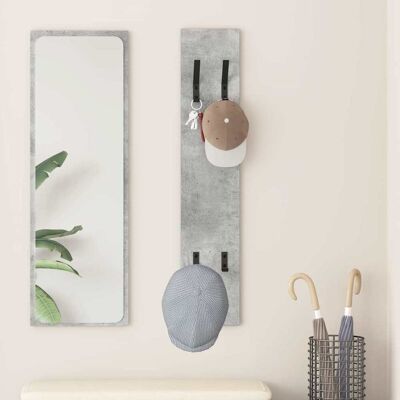 vidaXL Wandmontierter nachttisch Wandhalterung Beton Grau vidaXL Wandmontierter nachttisch Wandhalterung Beton Grau
