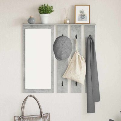 vidaXL Wandmontierter Kleiderständer Betongrau 84 x 10 x 80 cm vidaXL Wandmontierter Kleiderständer Betongrau 84 x 10 x 80 cm