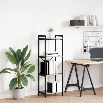 vidaXL Bücherregal 40 x 30 x 119 cm Holzwerkstoff Grau Sonoma vidaXL Bücherregal 40 x 30 x 119 cm Holzwerkstoff Grau Sonoma
