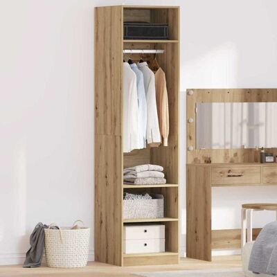 vidaXL Kleiderschrank Artisan-Eiche 50 x 50 x 200 cm Holzwerkstoff vidaXL Kleiderschrank Artisan-Eiche 50 x 50 x 200 cm Holzwerkstoff