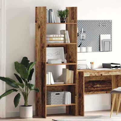 vidaXL Bücherregal Altholz 60 x 35 x 180 cm Holzwerkstoff vidaXL Bücherregal Altholz 60 x 35 x 180 cm Holzwerkstoff