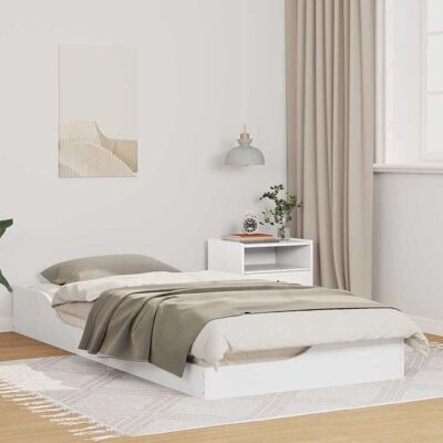 vidaXL Bettrahmen Weiß 80 x 200 cm Massives Kiefernholz vidaXL Bettrahmen Weiß 80 x 200 cm Massives Kiefernholz