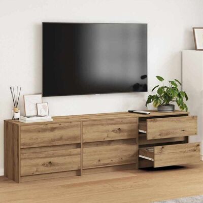 vidaXL TV-Einheiten 2 pcs Artisan-Eiche Holzwerkstoff vidaXL TV-Einheiten 2 pcs Artisan-Eiche Holzwerkstoff