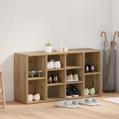 vidaXL Schuhbank 103 x 30 x 54,5 cm Holzwerkstoff Artisan-Eiche vidaXL Schuhbank 103 x 30 x 54,5 cm Holzwerkstoff Artisan-Eiche