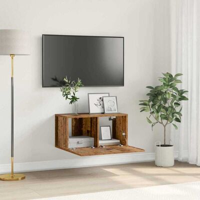 vidaXL TV-Schrankset Wandmontiert Braun 60 x 30 x 30 cm Holzwerkstoff vidaXL TV-Schrankset Wandmontiert Braun 60 x 30 x 30 cm Holzwerkstoff