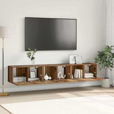 vidaXL TV-Schrankset 3 pcs Braun 60 x 30 x 30 cm Holzwerkstoff vidaXL TV-Schrankset 3 pcs Braun 60 x 30 x 30 cm Holzwerkstoff
