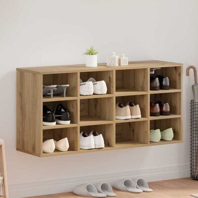 vidaXL Schuhschrank 103 x 30 x 51 cm Holzwerkstoff Artisan-Eiche vidaXL Schuhschrank 103 x 30 x 51 cm Holzwerkstoff Artisan-Eiche
