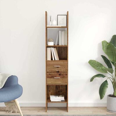 vidaXL Bücherregal Altholz 40 x 35 x 180 cm Holzwerkstoff vidaXL Bücherregal Altholz 40 x 35 x 180 cm Holzwerkstoff