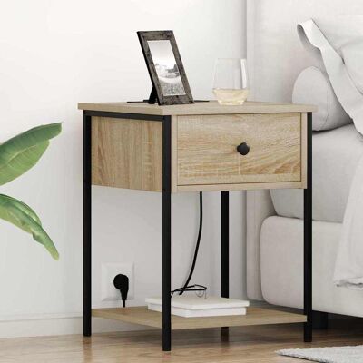 vidaXL Nachttisch Sonoma-Eiche 42 x 41 x 56 cm Holzwerkstoff vidaXL Nachttisch Sonoma-Eiche 42 x 41 x 56 cm Holzwerkstoff