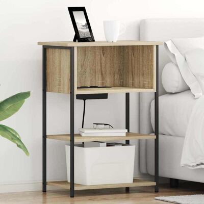 vidaXL Nachttisch Sonoma-Eiche 55 x 31 x 76 cm Holzwerkstoff vidaXL Nachttisch Sonoma-Eiche 55 x 31 x 76 cm Holzwerkstoff