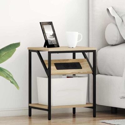vidaXL Nachttisch Sonoma-Eiche 38 x 30 x 48 cm Holzwerkstoff vidaXL Nachttisch Sonoma-Eiche 38 x 30 x 48 cm Holzwerkstoff