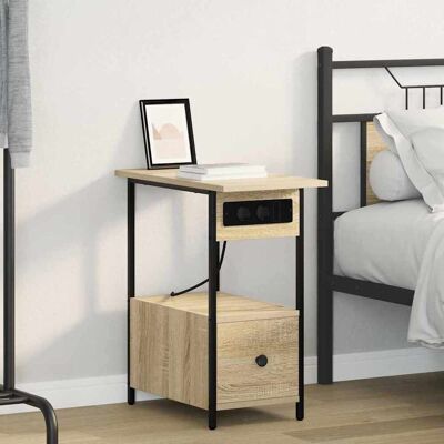 vidaXL Nachttisch Sonoma-Eiche 60 x 30 x 61 cm Holzwerkstoff vidaXL Nachttisch Sonoma-Eiche 60 x 30 x 61 cm Holzwerkstoff