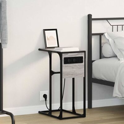 vidaXL Nachttisch Graues Sonoma 41,5 x 26 x 60,5 cm Holzwerkstoff vidaXL Nachttisch Graues Sonoma 41,5 x 26 x 60,5 cm Holzwerkstoff