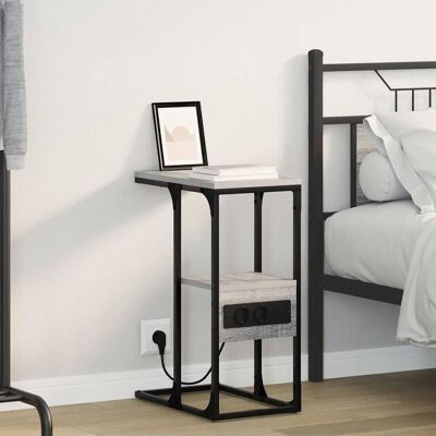 vidaXL Nachttisch Grau Sonoma 41,5 x 26 x 60,5 cm Holzwerkstoff vidaXL Nachttisch Grau Sonoma 41,5 x 26 x 60,5 cm Holzwerkstoff