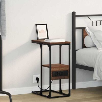 vidaXL Nachttisch Braune Eiche 41,5 x 26 x 60,5 cm Holzwerkstoff vidaXL Nachttisch Braune Eiche 41,5 x 26 x 60,5 cm Holzwerkstoff