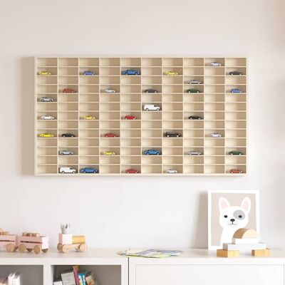 vidaXL Wanddisplay-Case mit Regal Beige 98 x 4,5 x 55 cm Holzwerkstoff vidaXL Wanddisplay-Case mit Regal Beige 98 x 4,5 x 55 cm Holzwerkstoff