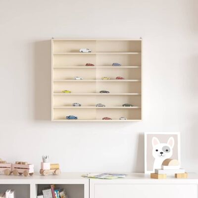 vidaXL Wanddisplay-Case mit Regal Beige 60 x 8,5 x 54 cm Sperrholz vidaXL Wanddisplay-Case mit Regal Beige 60 x 8,5 x 54 cm Sperrholz