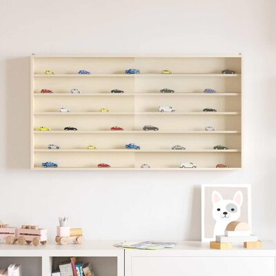 vidaXL Wanddisplay-Case mit Regal Beige 100 x 8,5 x 54 cm Sperrholz vidaXL Wanddisplay-Case mit Regal Beige 100 x 8,5 x 54 cm Sperrholz